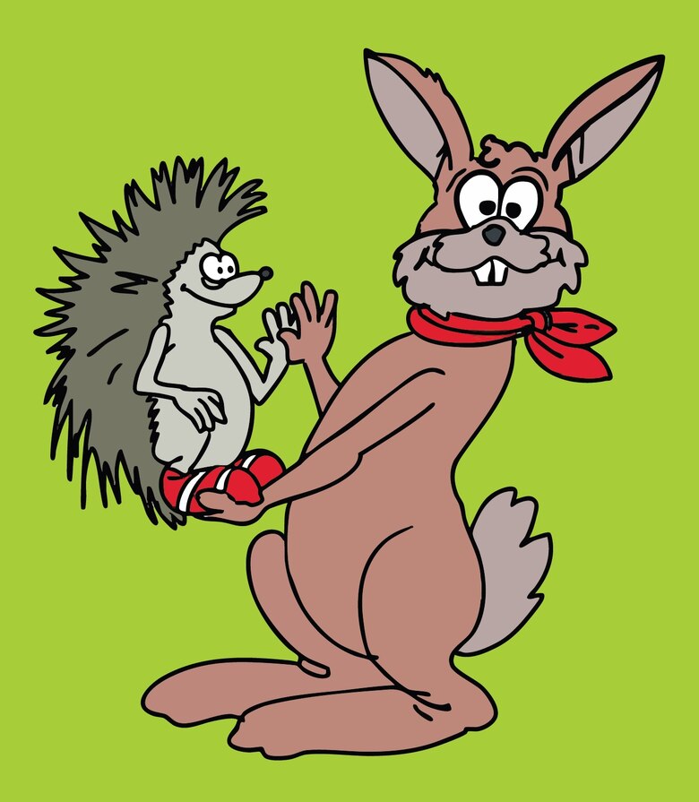 großer Hase und und kleiner Igel Comic