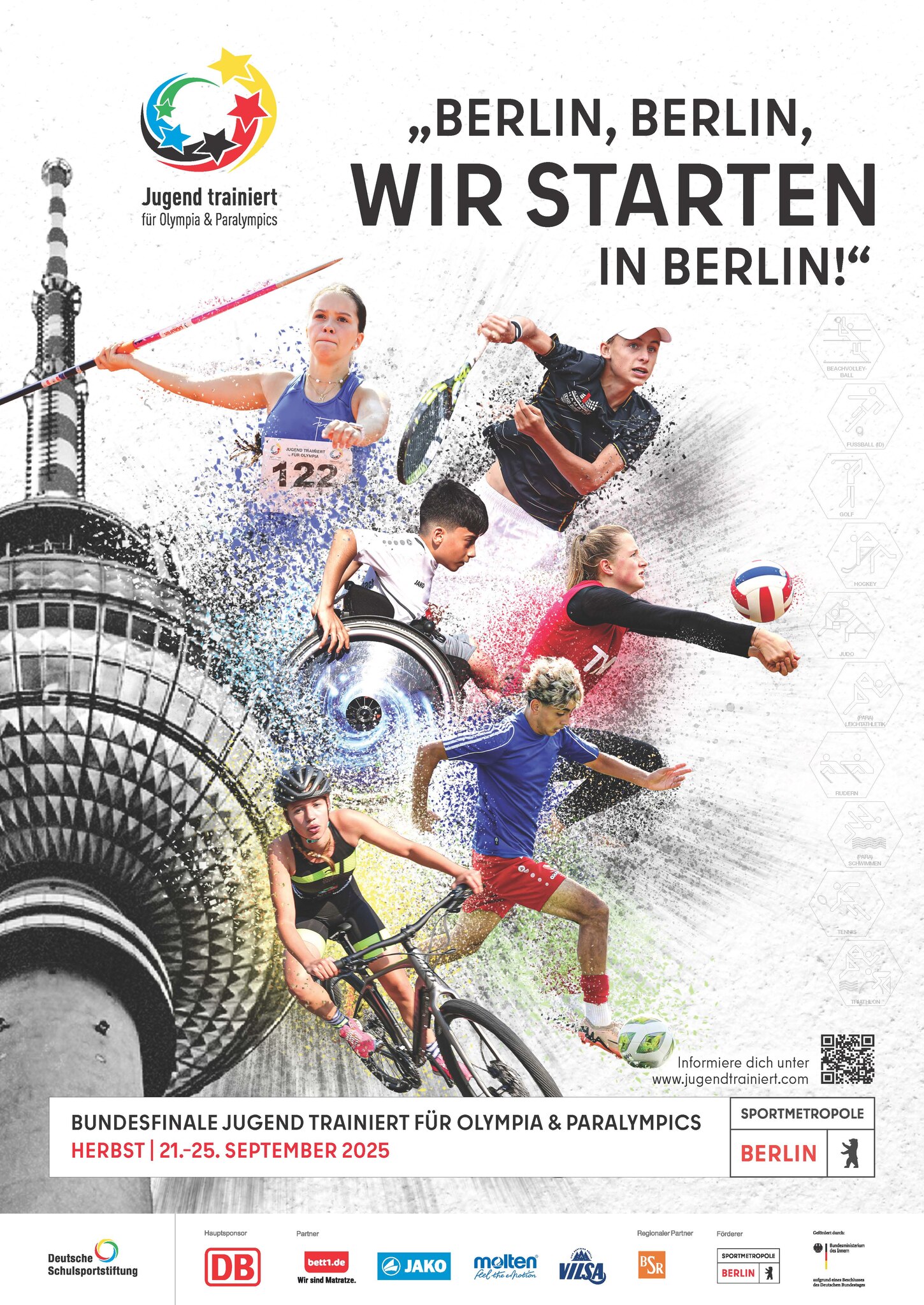 Plakat Jugend trainiert Bundesfinale Herbst 2025